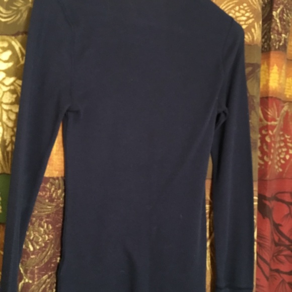 Navy Blue Snowflake long sleeve - Picture 3 of 4
